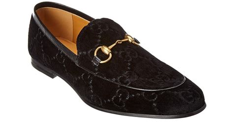 gucci jordaan jacquard loafers|gucci jordaan velvet loafer.